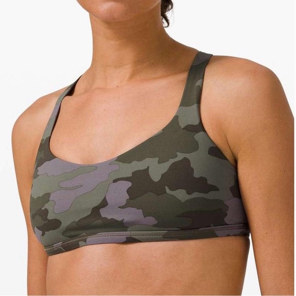 lululemon athletica Tops - Lululemon Free to Be Wild Bra
Heritage 365 Camo Dusky Lavender Multi 
Size 6